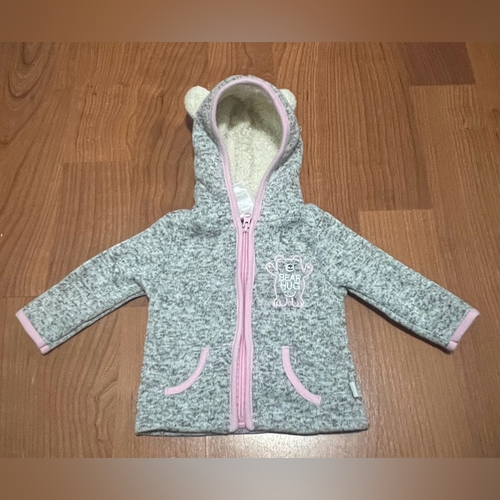 DUCK&DUCK goose baby girl zip up  hooded sweater